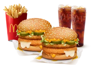 Burger Combo for 2: McCheese Burger Chicken