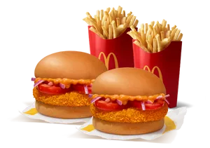 Burger Combo for 2: McAloo Tikki