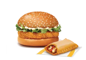 McVeggie Burger + Veg Pizza McPuff