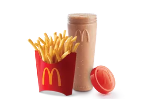 Chocolate Flavoured Shake+ Fries (M)