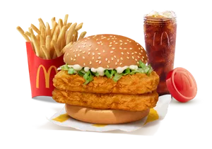 McSpicy Chicken Double Patty Burger combo