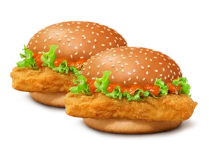 2 Korean Mc Spicy Chicken Burger
