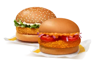 McVeggie Burger + McAloo Tikki Burger