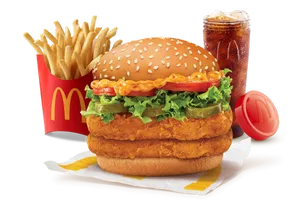 McSpicy Deluxe Chicken Double Patty Burger Combo