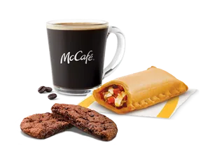 Veg Pizza McPuff + Choco Crunch Cookie + Americano