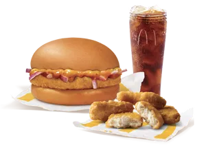 Chicken Surprise Burger + 4 Pc Chicken McNuggets + Coke