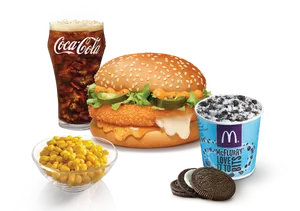 McCheese Burger Veg Combo with Corn