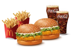 Burger Combo for 2: McChicken Burger