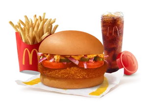 Mexican McAloo Tikki Burger Combo
