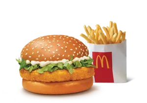 McChicken Burger + Fries (R