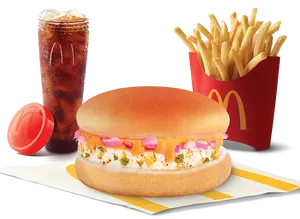 Masala McEgg Burger Combo