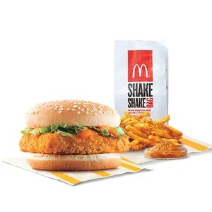 McSpicy Paneer Burger + Fries (M) + Piri Piri Spice Mix