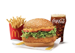 McSpicy Deluxe Chicken Burger Combo