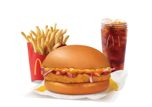 Chicken Surprise Burger Combo