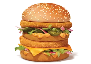 Veg Maharaja Mac Burger