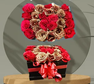 Box Arrangment Red Golden