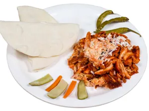 Arabic Rumali Shawarma Plate