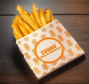 Salted French Fries With Cheese Dip