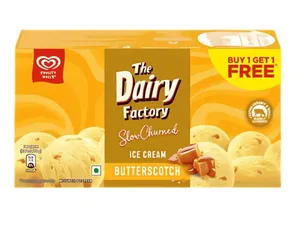 Kwality Wall's Ice Cream Butterscotch Brick 700ml