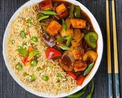 Veg Fried Rice+Chilly Paneer