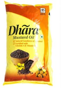 Dhara Mustard Oil 1 L Pouch
