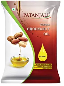 Patanjali Groundnut Refine Oil 1L Pouch