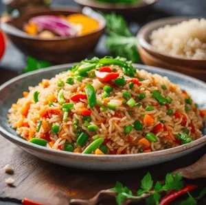 Chilli Garlic Schezwan Rice