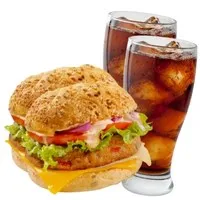 Veggie Burger + Cold drink (2+2)