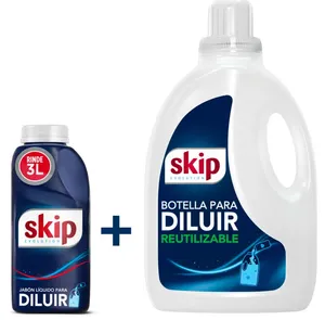 Skip jabon liquido p/diluir x 500 ml + botella