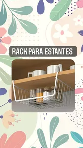 Rack multiuso para estantes