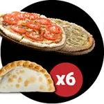PROMO 2: 1 PIZZA GRANDE A ELECCION + 6 EMPANADAS