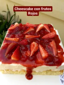 Cheescake con frutos rojos
