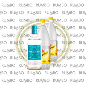 Heraclito 750ml + Schweppes Tónica 1.5L x2