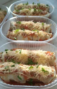 Canelones de verdura