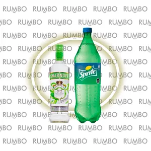 Smirnoff Green Apple 700ml + Sprite 2.25L