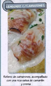 Lenguado con camarones
