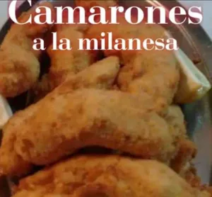Camarones a la milanesa