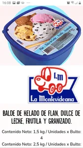 Balde de helado de 5 litros
