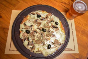Pizza Hongos Azules