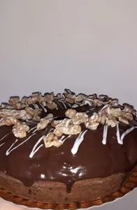 Savarin con choco y nuez