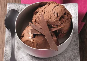 Helado de chocolate