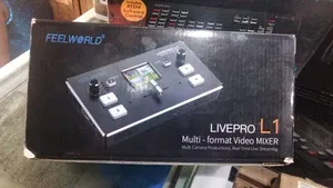 FEELWORLD LIVEPRO L1 4 CHANNEL MULTI FORMAT VIDEO MIXER 4  HDMI Ports