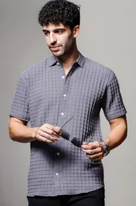 grey shirt