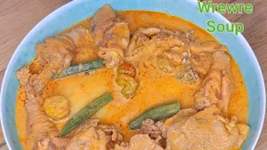 Fufu with wrewre soup