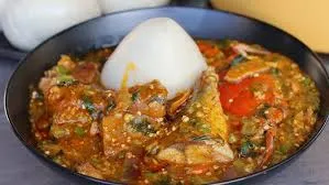 Banku with Okro soup, salmond + free wele