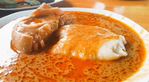 Fufu with palmnut soup