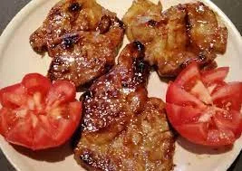 Grilled Pork chops with a side dish