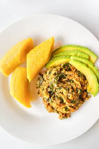 Plantain and agushie