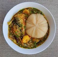 Banku with okro soup