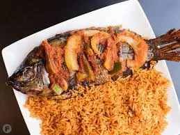 Jollof rice with fish